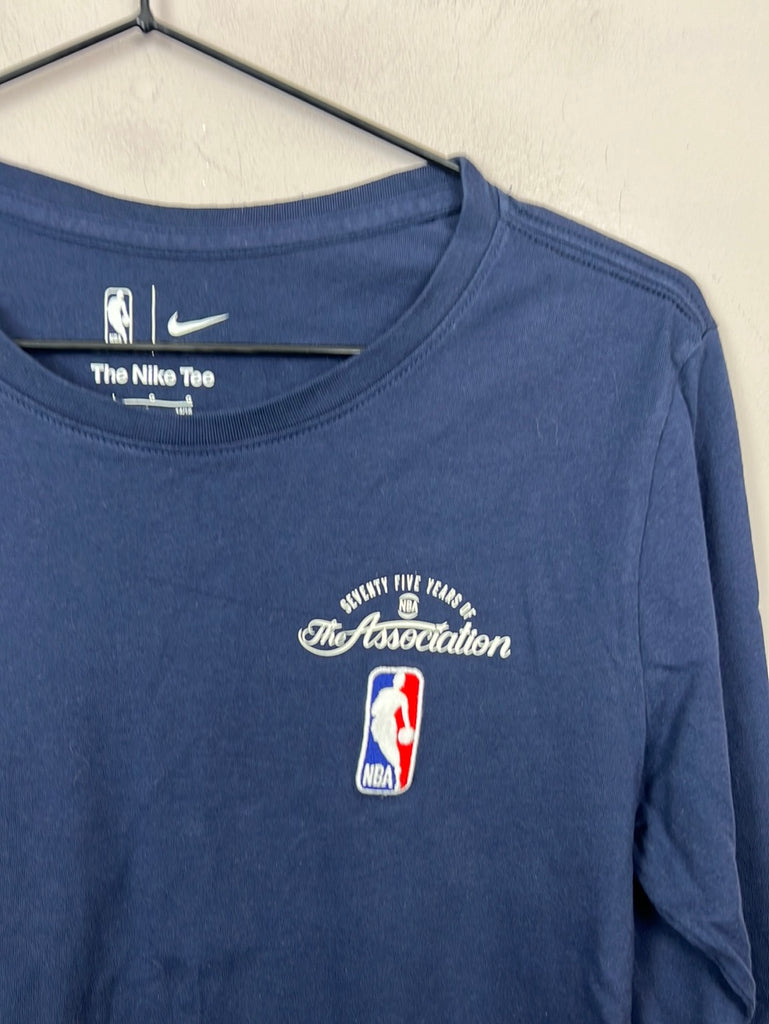 Second hand kids Nike NBA Navy Long Sleeve T-shirt 14-16y