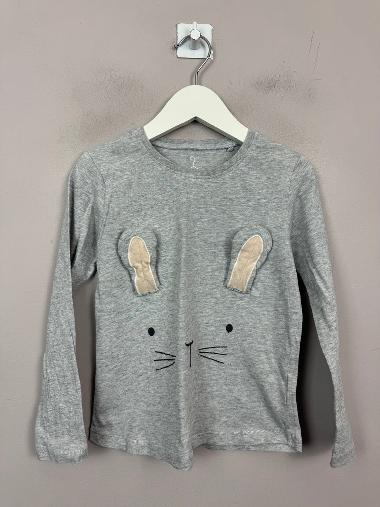 Next grey bunny t-shirt 5y - Sweet Pea Preloved