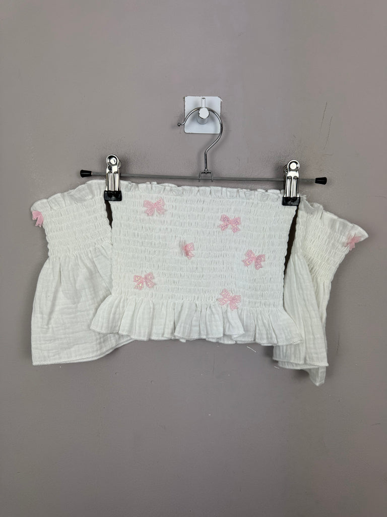 Lola + the boys Bow Top 4y new preloved kids - sweet pea preloved 