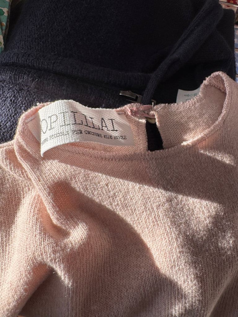 Opililai pale pink knit jumper 24m