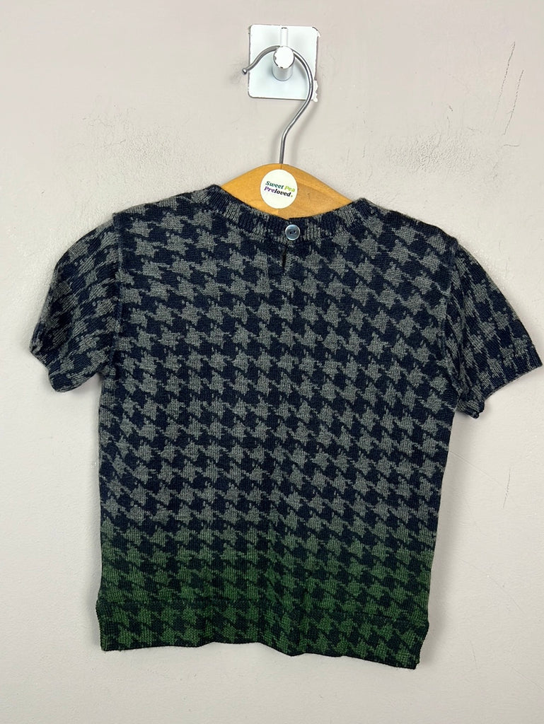 Bonpoint houndstooth cashmere jumper 3y - Sweet Preloved Clothes