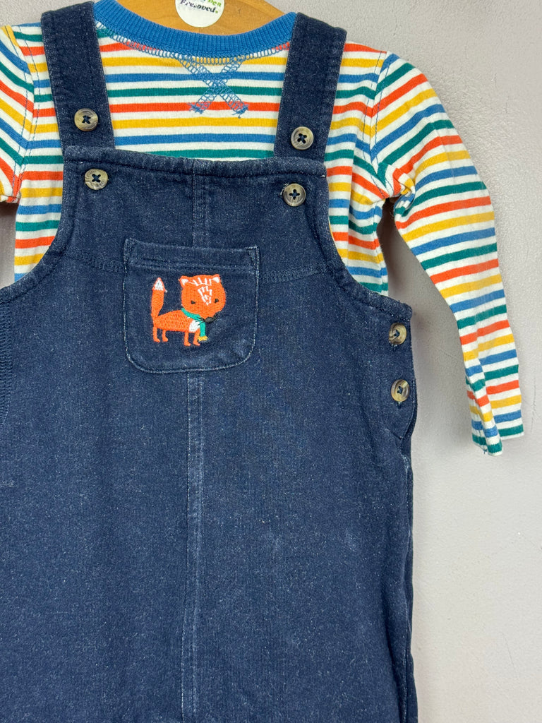 John Lewis Fox Dungarees 3-6m second hand baby - Sweet Pea Preloved Clothes 