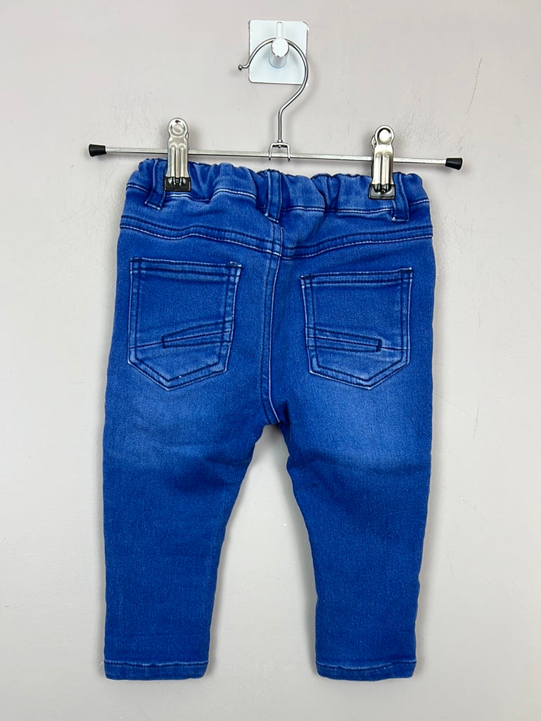 Secondhand baby Next bright blue jeans 9-12m