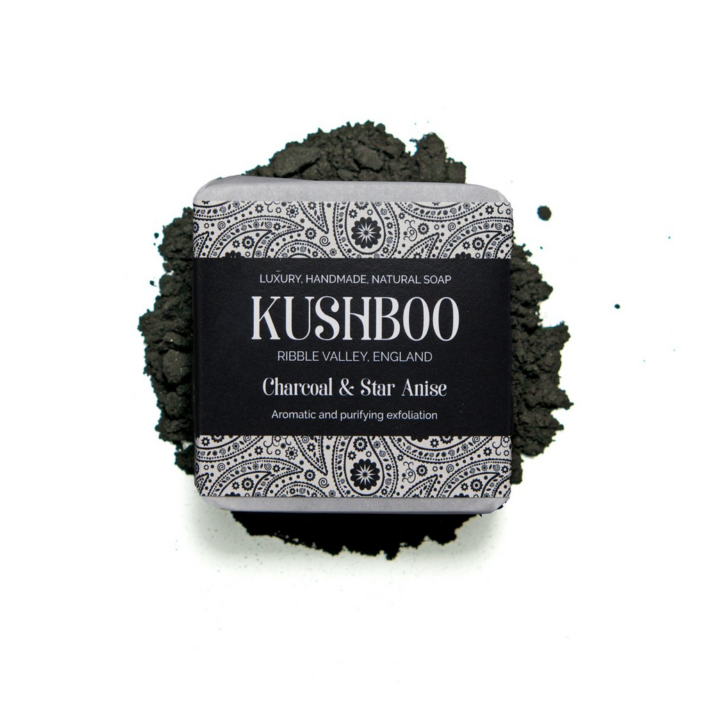 Kushboo Charcoal and Star Anise Soap - Ribble Valley 