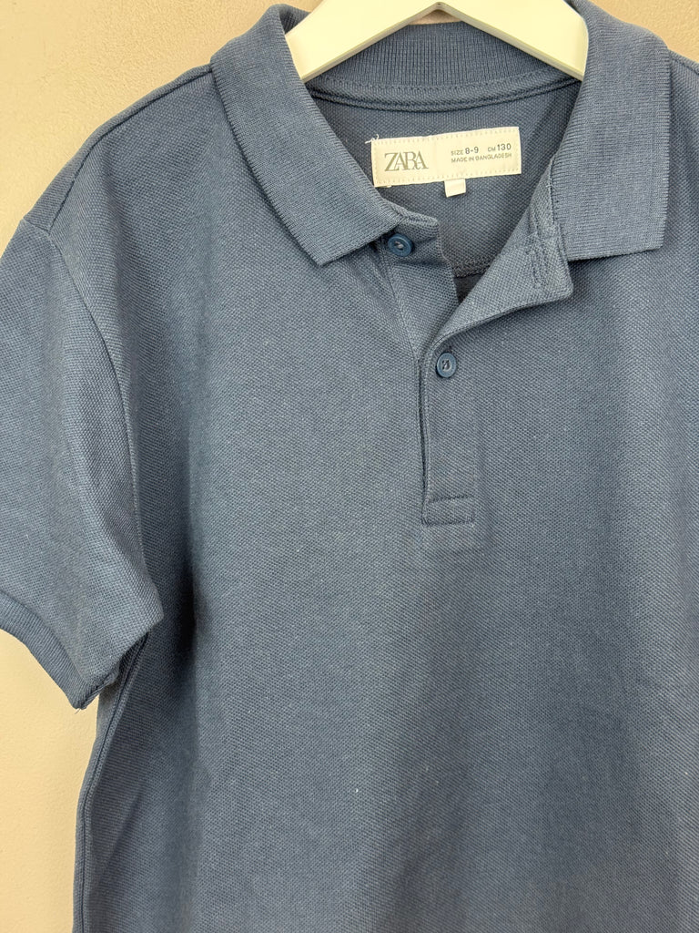 Zara Airforce Blue Polo 8-9y second hand kid