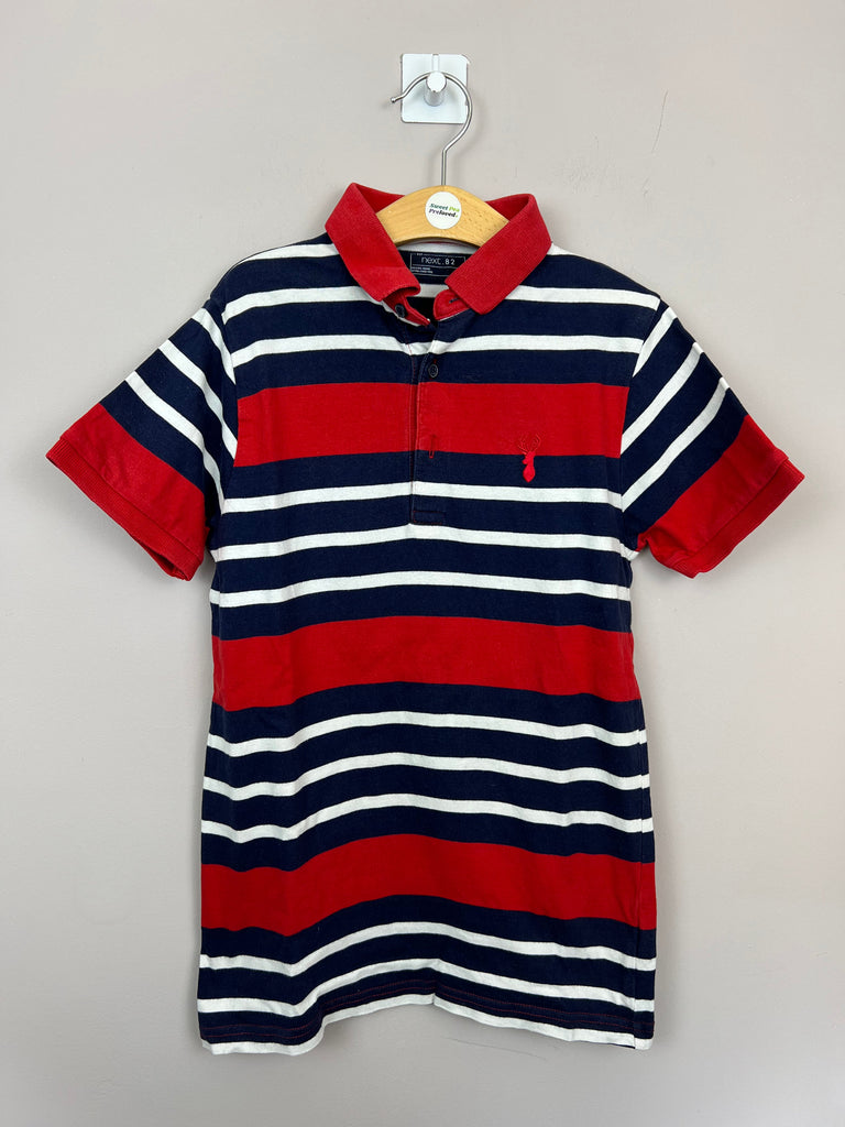 Second Hand Boys Next navy / red stripe polo - Sweet Pea Preloved Clothes