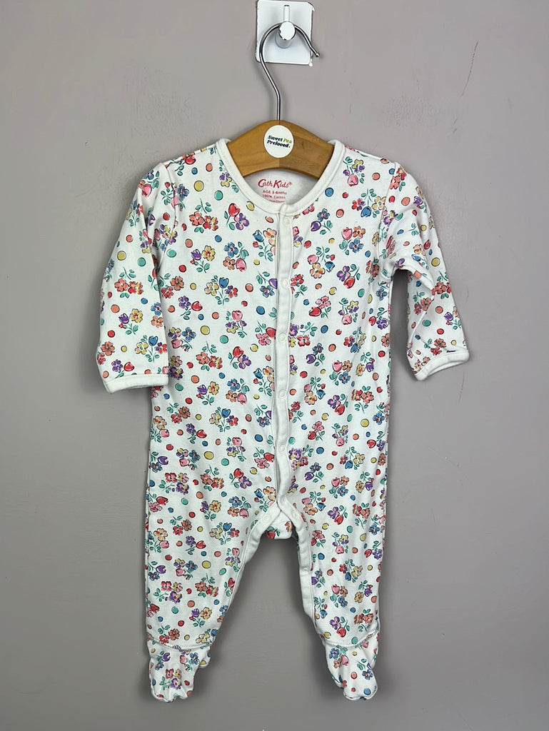 Second hand baby Cath Kidston floral sleepsuit 3-6m