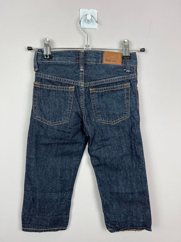 Second Hand Gap dark wash straight leg jeans 2y - back