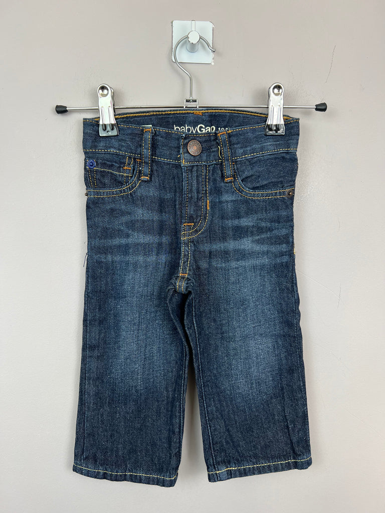 Secondhand Gap straight leg dark wash jeans 12-18m