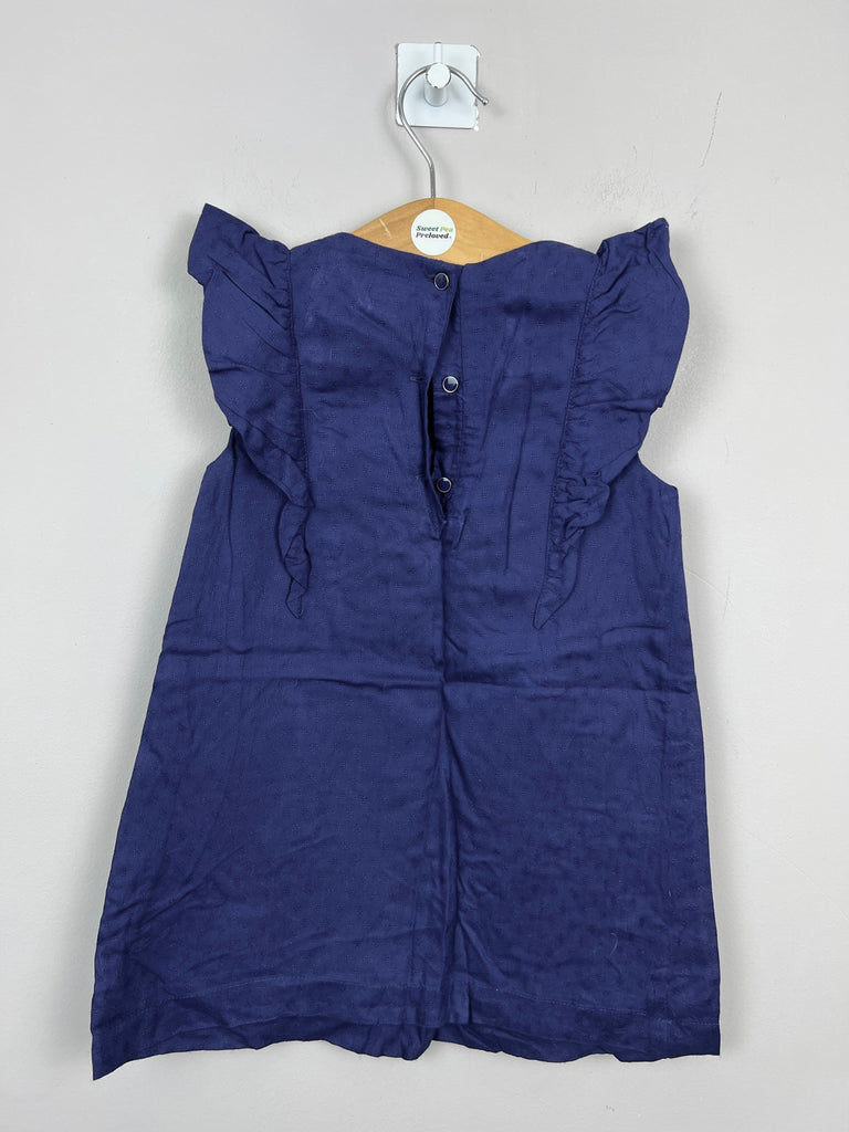 24m Tommy Hilfiger Indigo cotton dress (sizing 12-18m) - Sweet Pea Preloved Clothes