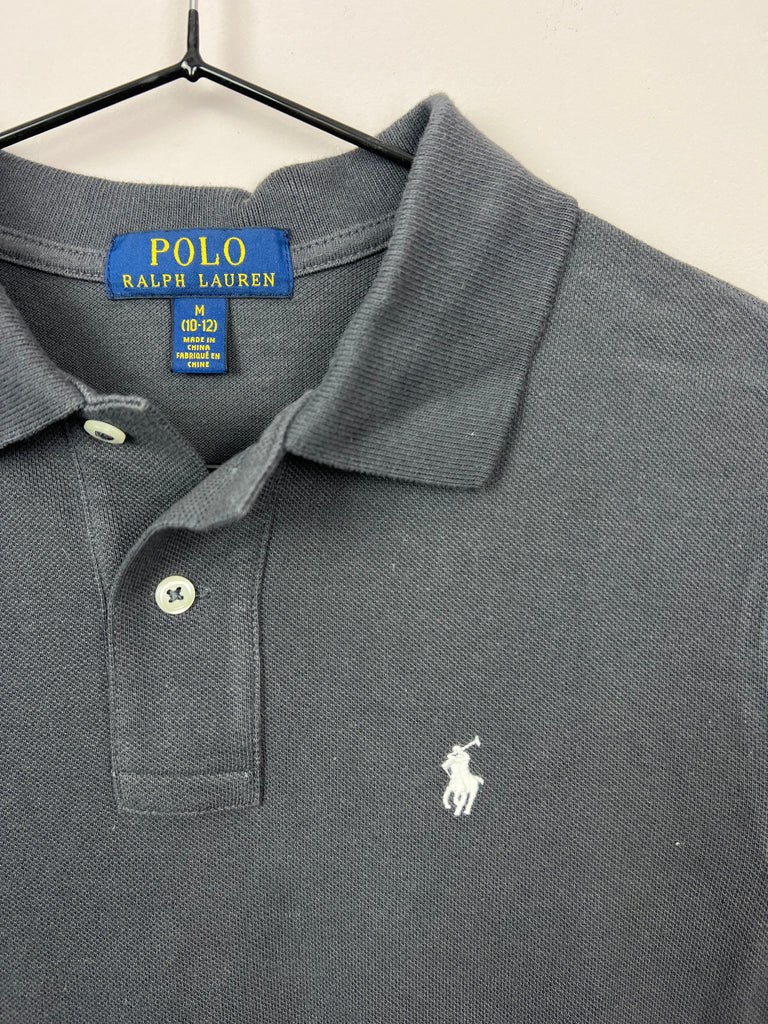 10-12y Ralph Lauren Charcoal Polo - Sweet Pea Preloved Clothes