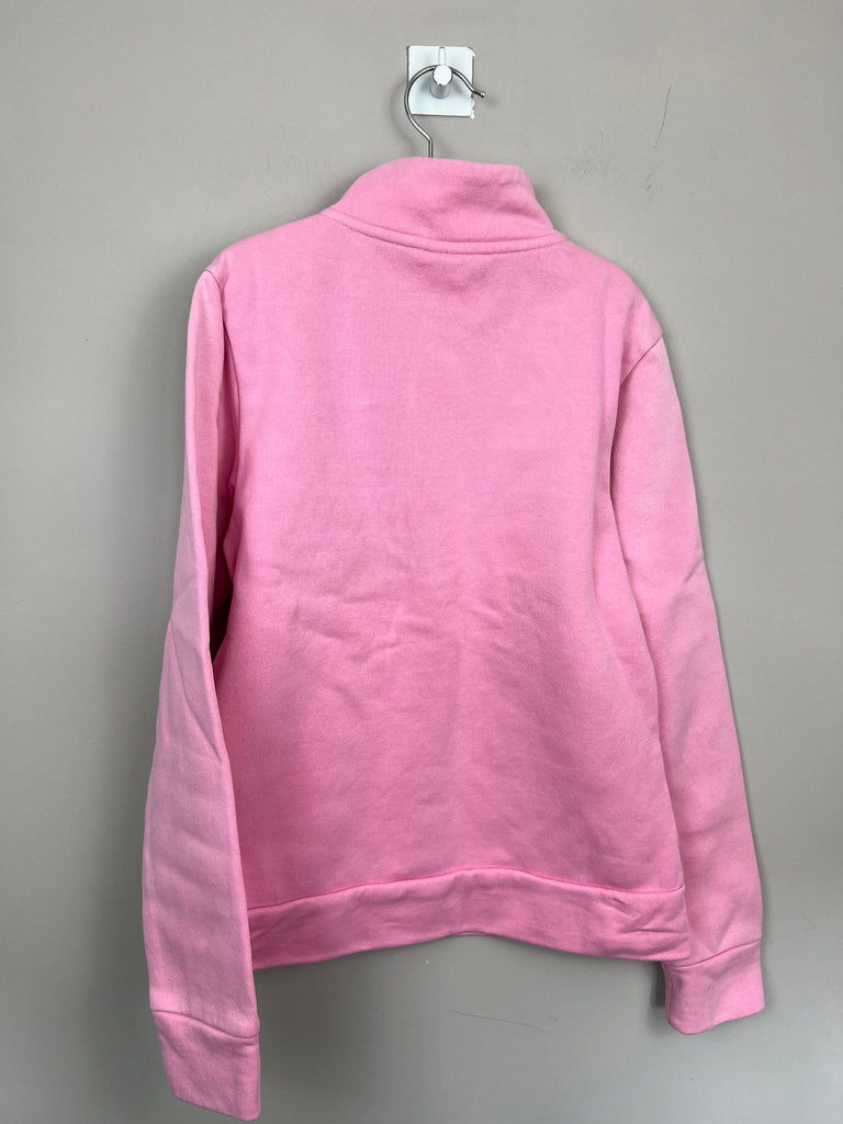 11-12y Puma Pink cropped 1/2 zip sweatshirt - Sweet Pea Preloved Clothes