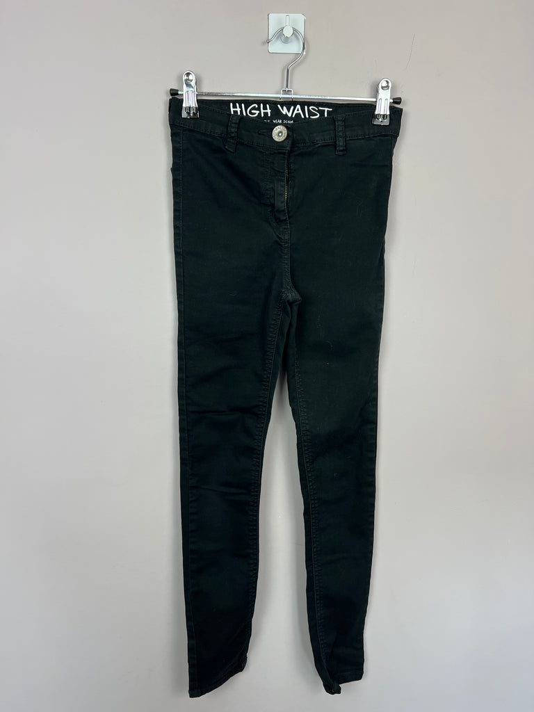 Second Hand Kids Next High Rise Black Jeans - Sweet Pea Preloved Clothes