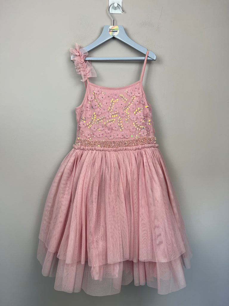 Next pink tulle sequinned party dress