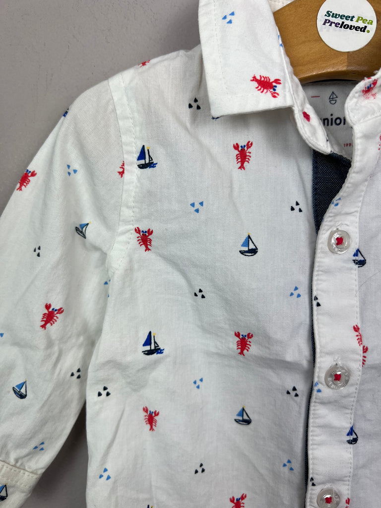 Jasper Conran sail boat shirt - close up