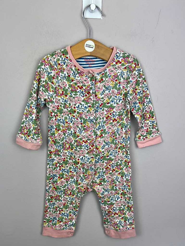 Second hand baby Boden ditsy floral footless sleepsuit 3-6m