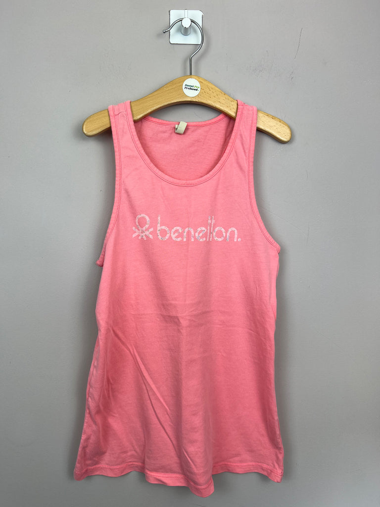 10-11y Benetton pink tank top - Sweet Pea Preloved Clothes
