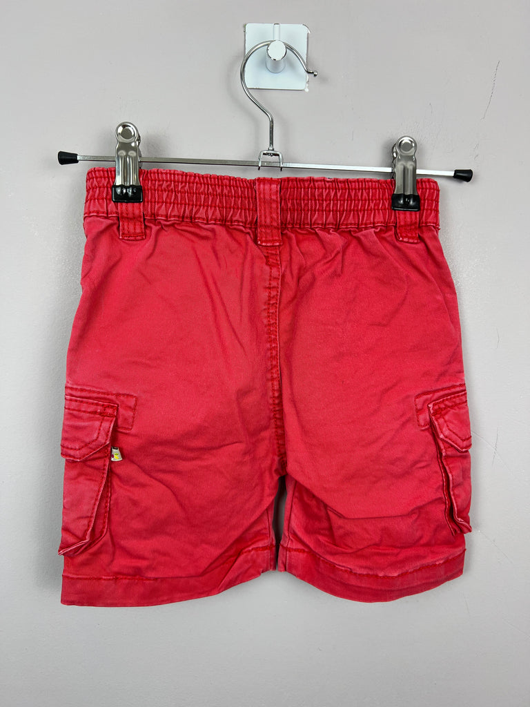 18-24m Frugi red cargo shorts - Sweet Pea Preloved Clothes