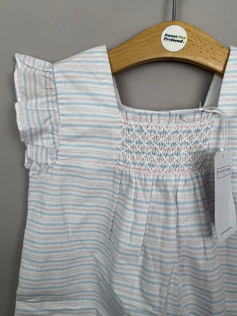 18-24m Little White Company pastel stripe dress BNWT - Sweet Pea Preloved Clothes