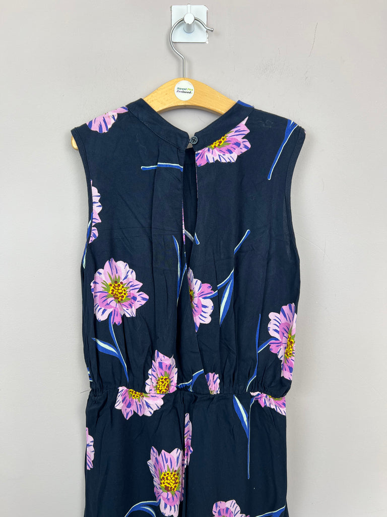 10y Next navy lilac flower jumpsuit - Sweet Pea Preloved Clothes