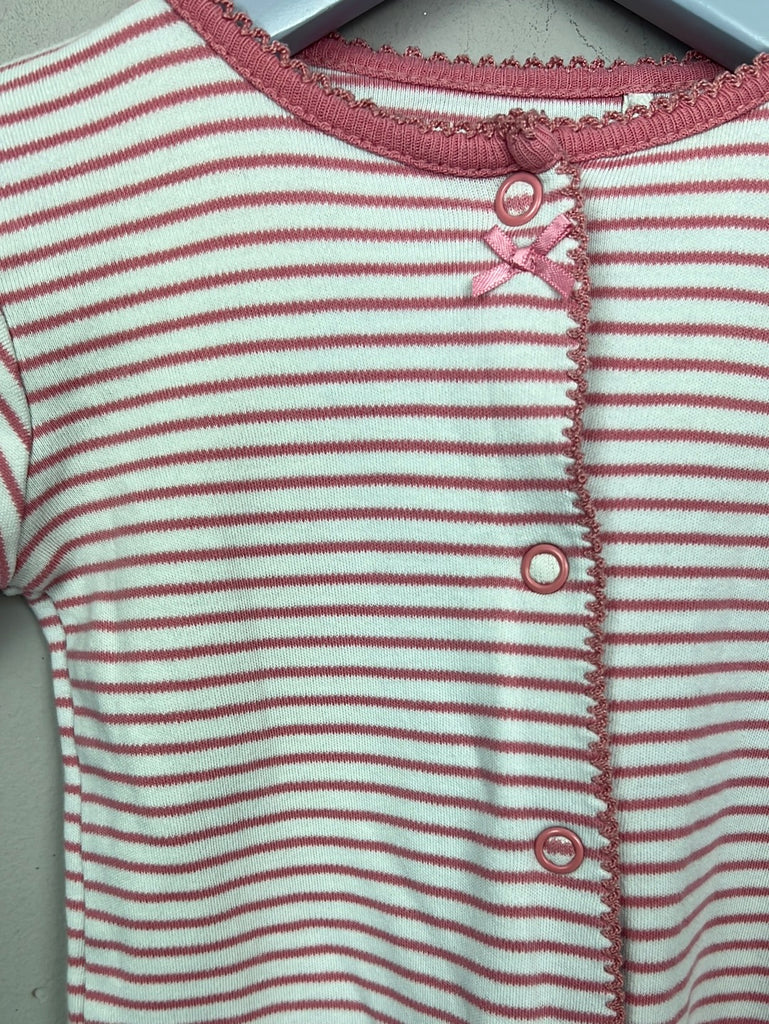 Secondhand baby Next Pink stripe Sleepsuits 0-3m