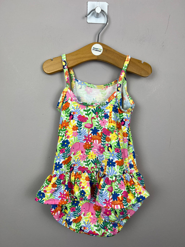 6-12m Jojo Maman Bebe Jungle Swimsuit with nappy - Sweet Pea Preloved Clothes