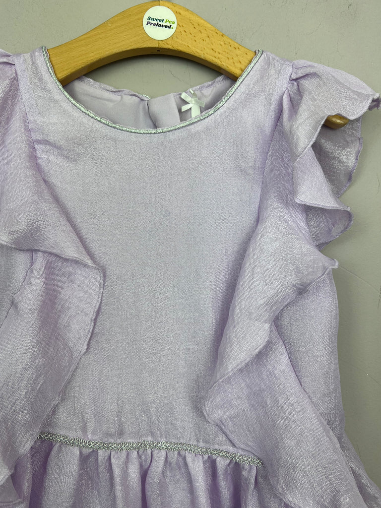 7y Next Lilac Ruffle Party Dress - Sweet Pea Preloved Clothes