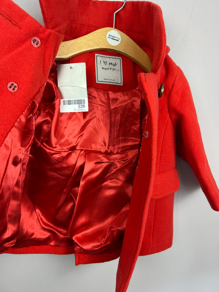 Next Formal Red Jacket with hood - inside