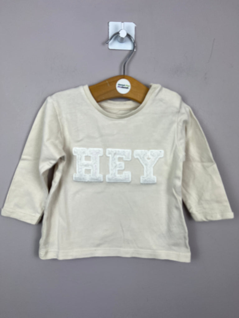Second Hand Baby M&S HEY Ivory long sleeve top