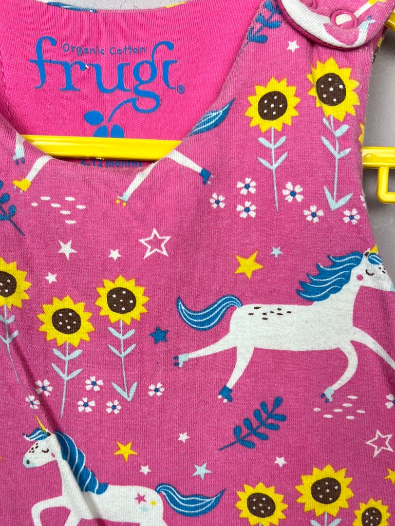 Second hand baby Frugi pink unicorn sleeping bag 