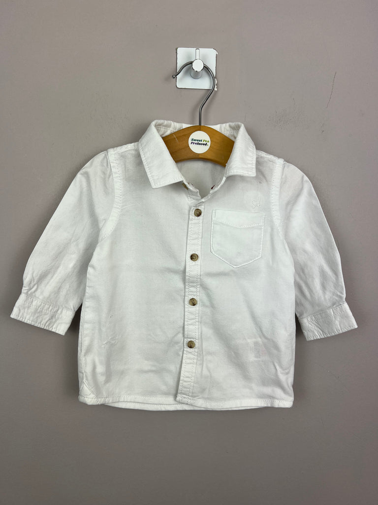 0-3m Autograph white Oxford shirt- Sweet Pea Preloved