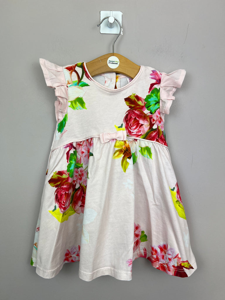 Second Hand Baby Baker pale pink peony jersey dress