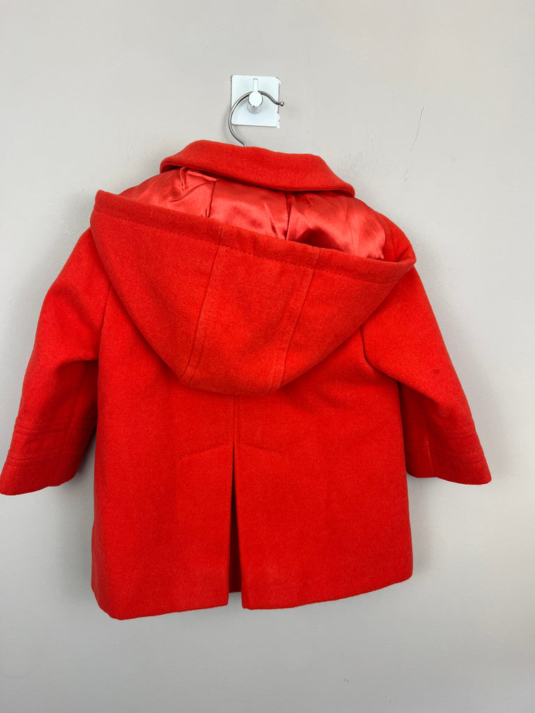 Next Formal Red Jacket with hood - back 