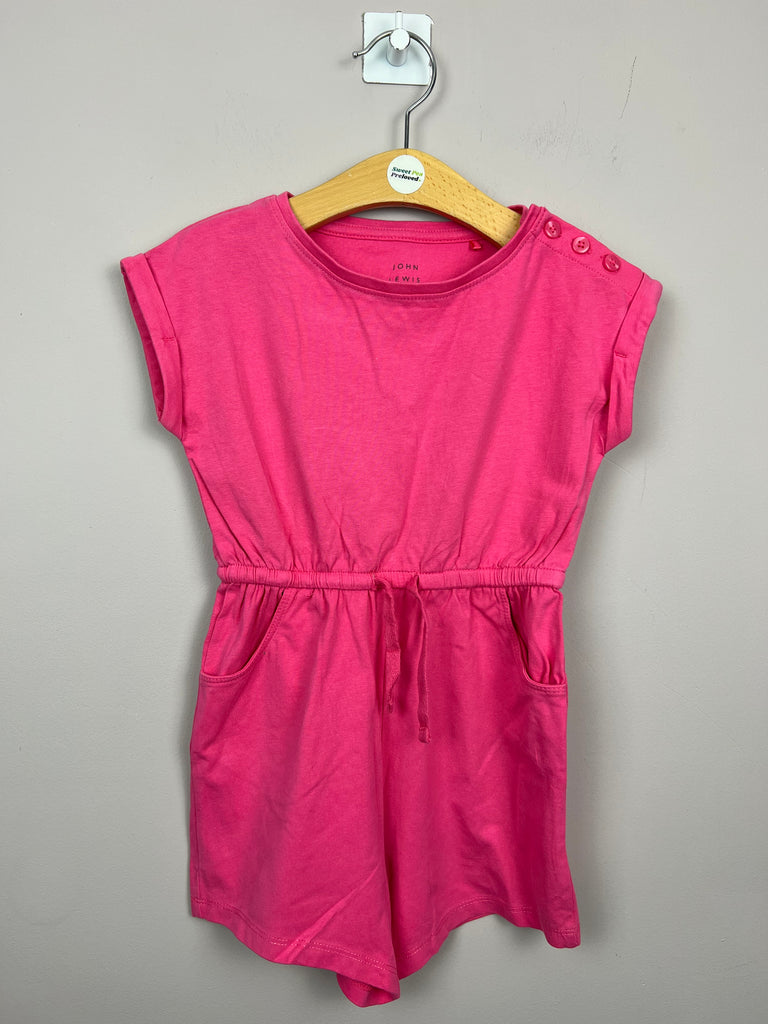 18-24m John Lewis pink jersey Playsuit - Sweet Pea Preloved Clothes
