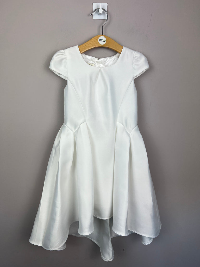 Monsoon white occasion dress with big bow