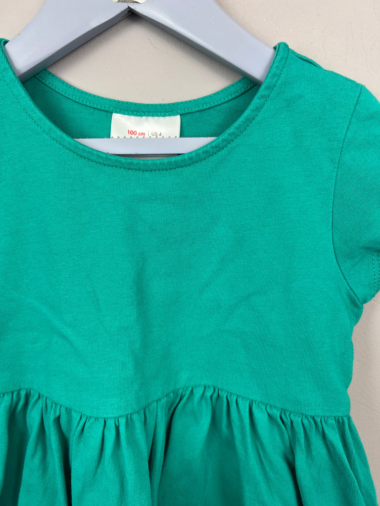 4y Hanna Andersson emerald green jersey dress - Sweet Pea Preloved Clothes