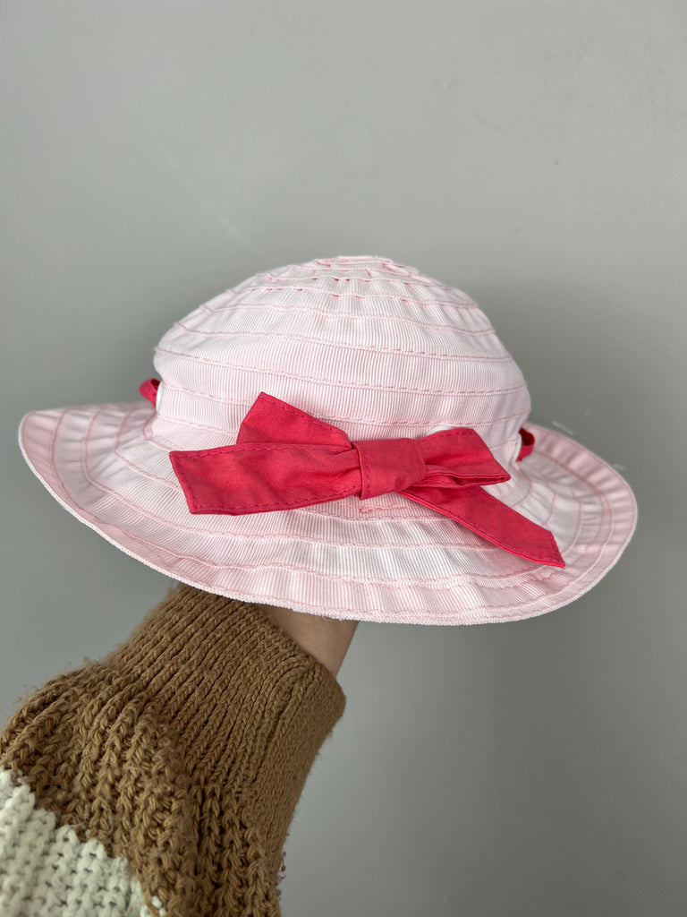 6-18m M&S pink sun hat - Sweet Pea Preloved Clothes