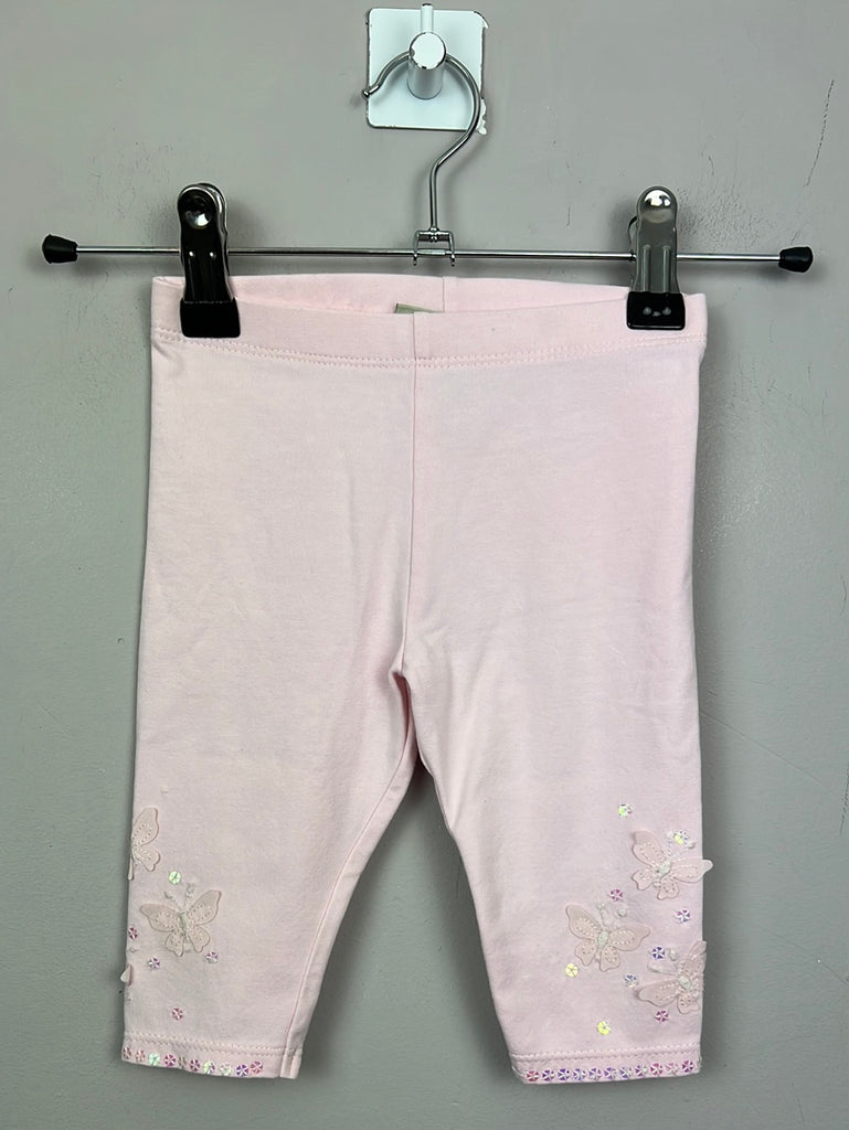 Second Hand baby Next pink butterfly leggings 6-9m