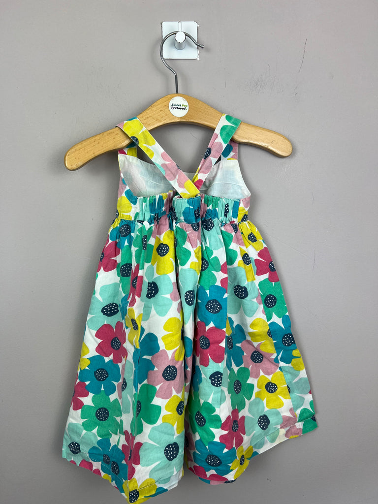 18-24m Frugi funky floral cotton dress - Sweet Pea Preloved Clothes