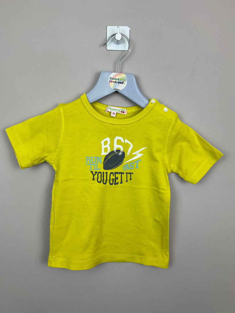 Seond Hand Luxury Kids Bonpoint Lime You Get It T-shirt - New - Sweet Pea Preloved Clothes