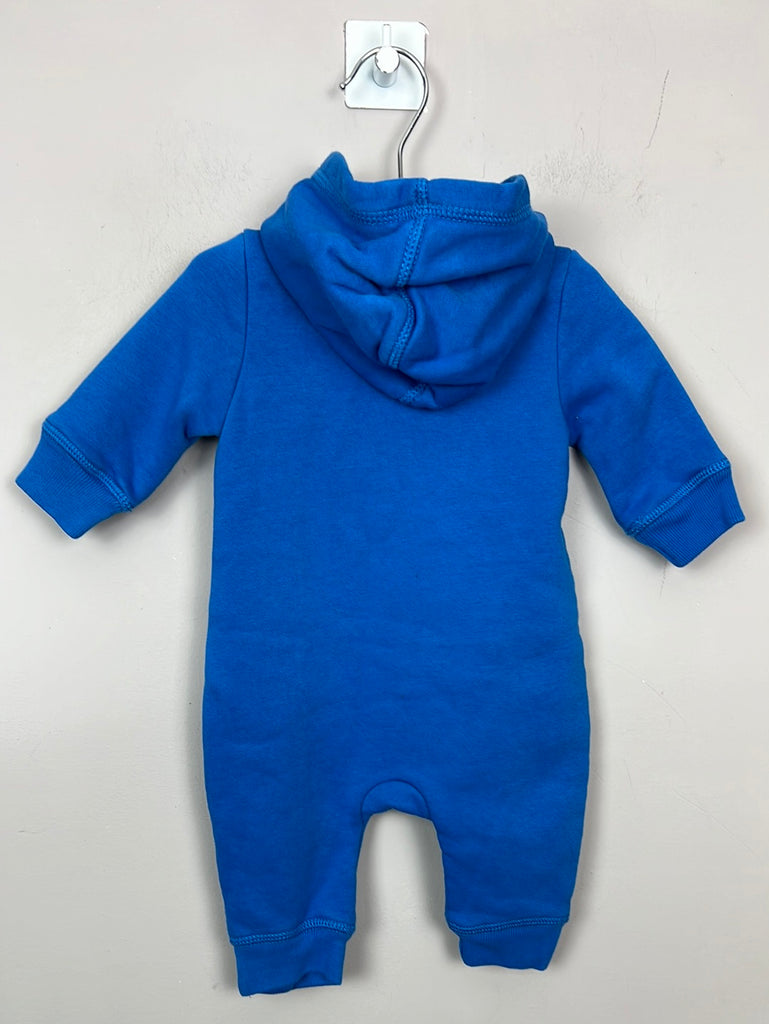Secondhand baby Gap blue romper with hood 0-3m