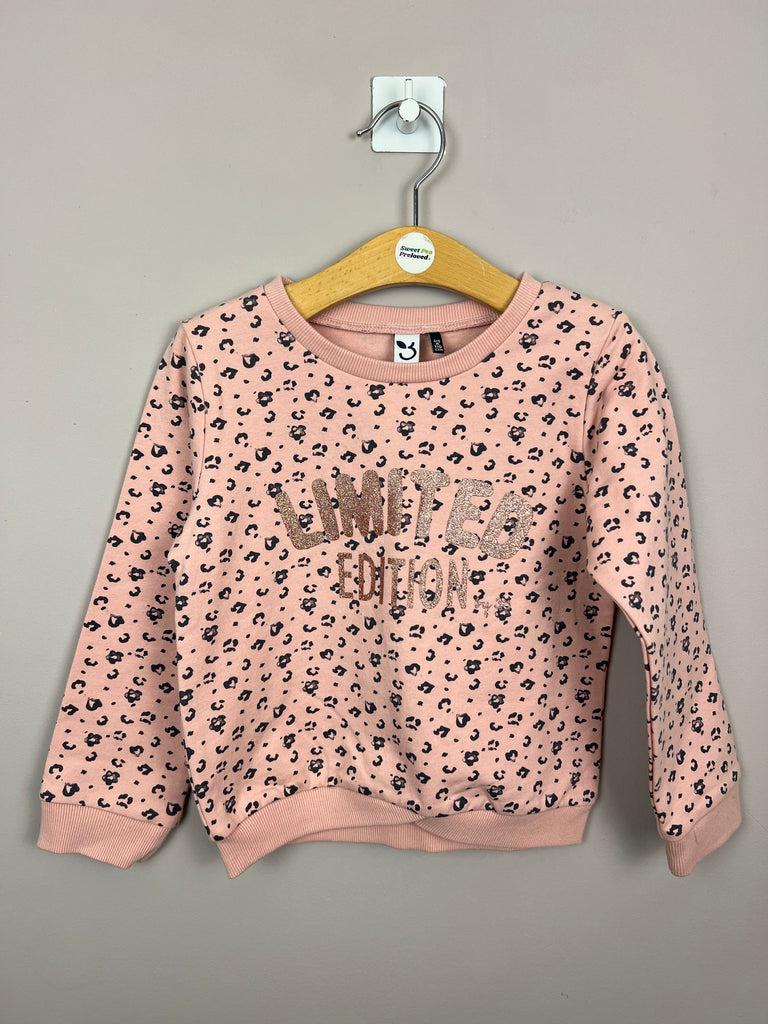 Pre loved girls 3 Pommes Limited Edition Sweatshirt -New - Sweet Pea Preloved Clothes