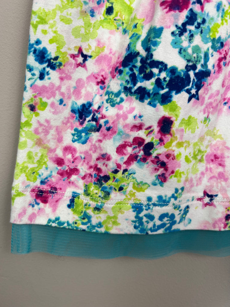 6y American Girl teal/lilac/lime abstract dress - New - Sweet Pea Preloved Clothes