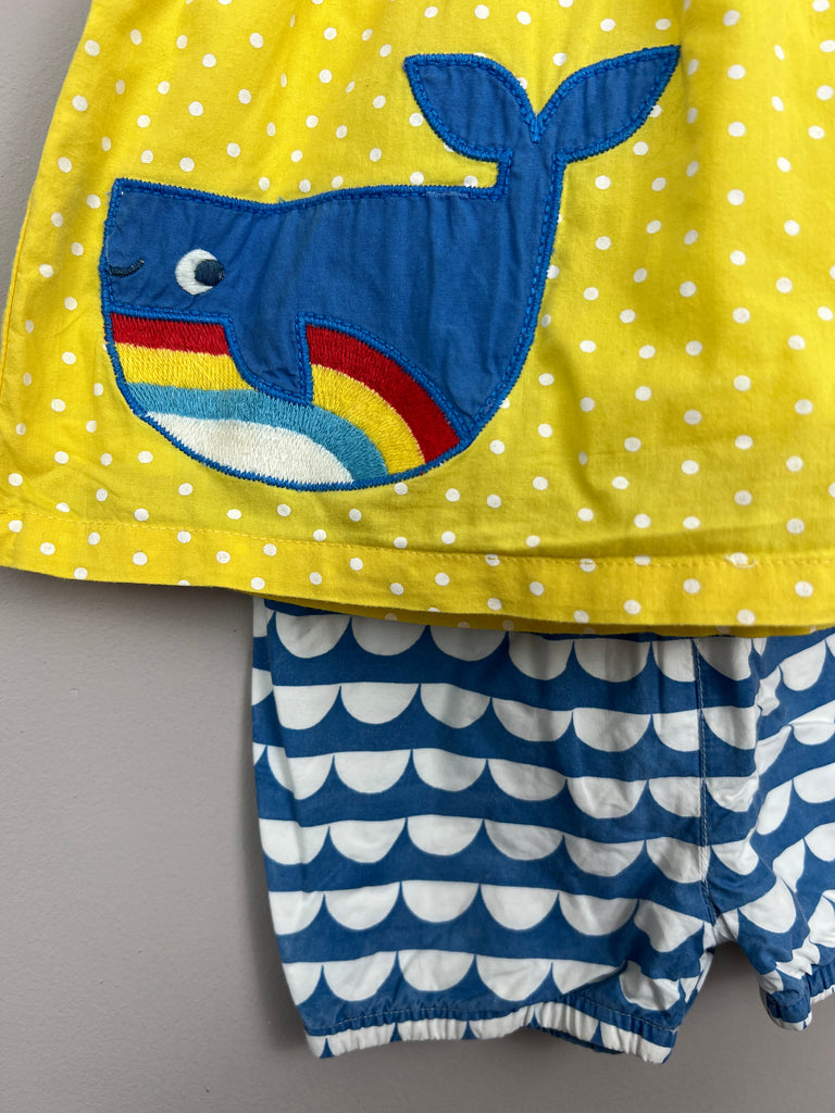 Secondhand baby 3-6m Frugi whale play set