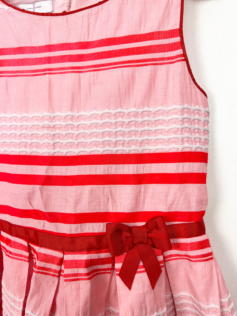 10y Jasper Conran red stripe party dress - Sweet Pea Preloved Clothes