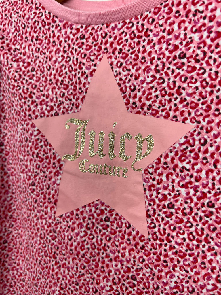 36M Juicy Couture pink leopard ruffle top - Sweet Pea Preloved Clothes