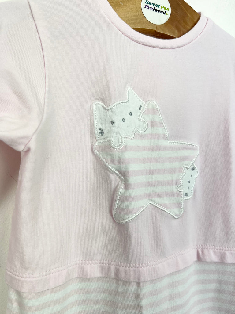 6m I DO pink cute kittens star all in one - Sweet Pea Preloved Clothes