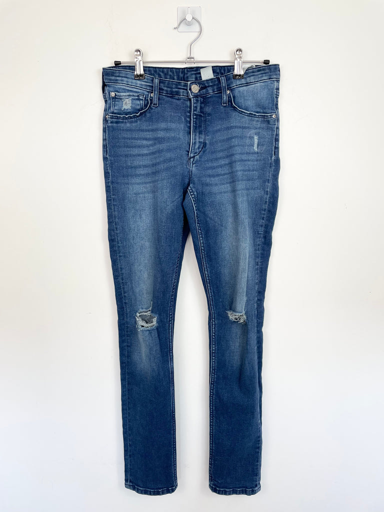Second Hand Kids H&M Blue ripped knee jeans - Sweet Pea Preloved Clothes