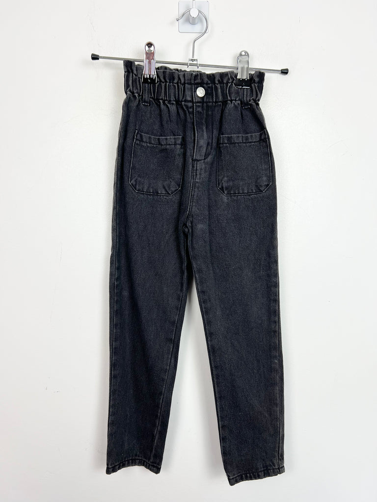 4-5y Zara black paperbag top jeans - Sweet Pea Preloved Clothes