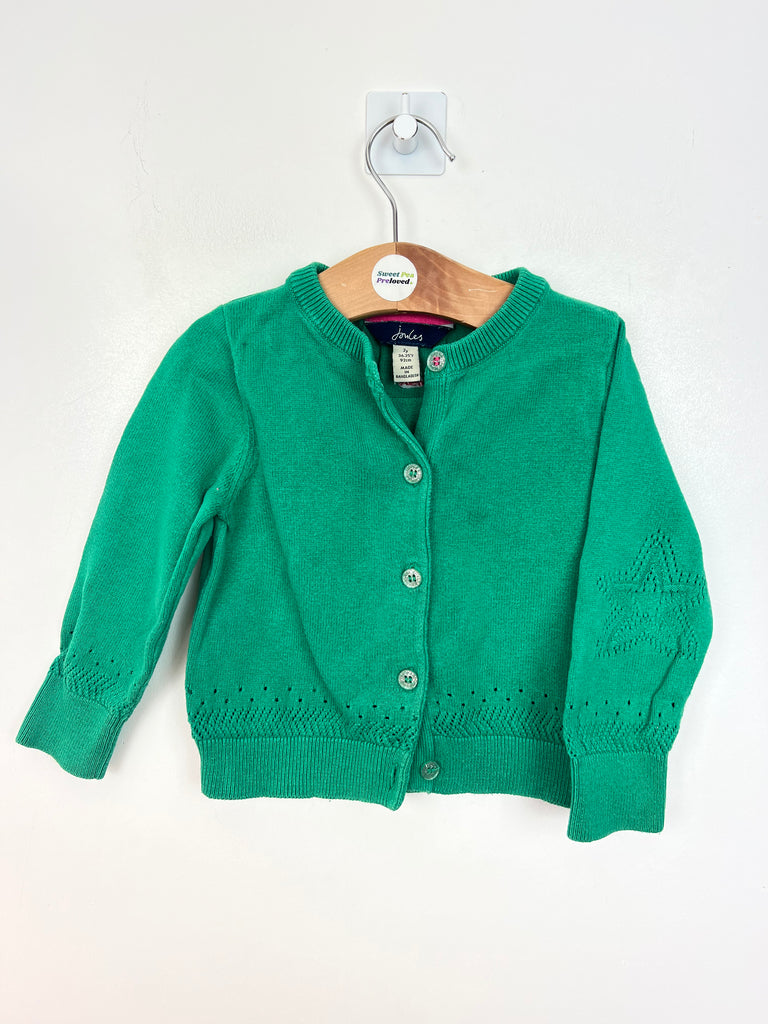 2y Joules green cardigan - Sweet Pea Preloved Clothes